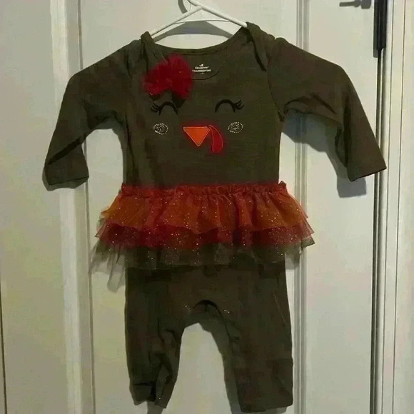 Thanksgiving Way to Celebrate Onesie 12 month Outfit Turkey Tutu 🦃 - Picture 1 of 6